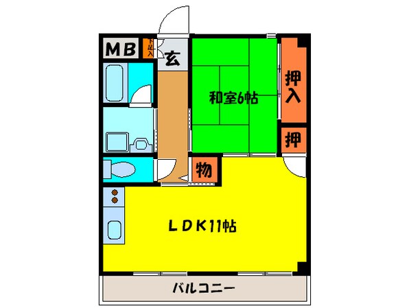 シルクパレスの物件間取画像